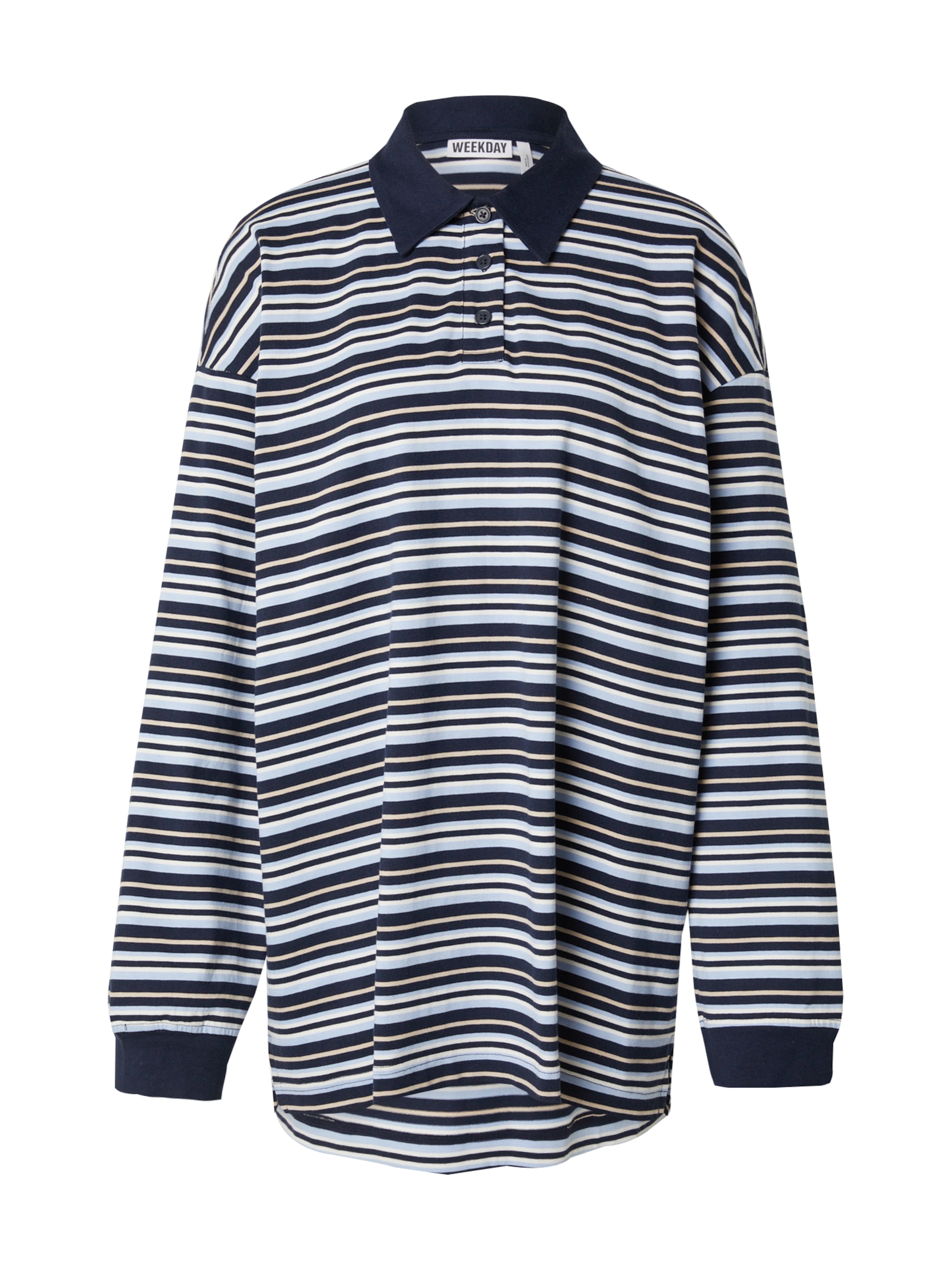 WEEKDAY Oversized Shirt 'Emma' in Blue: front