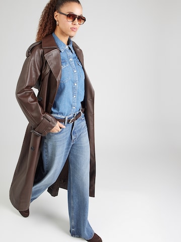 Manteau mi-saison 'NOA' TOPSHOP en marron