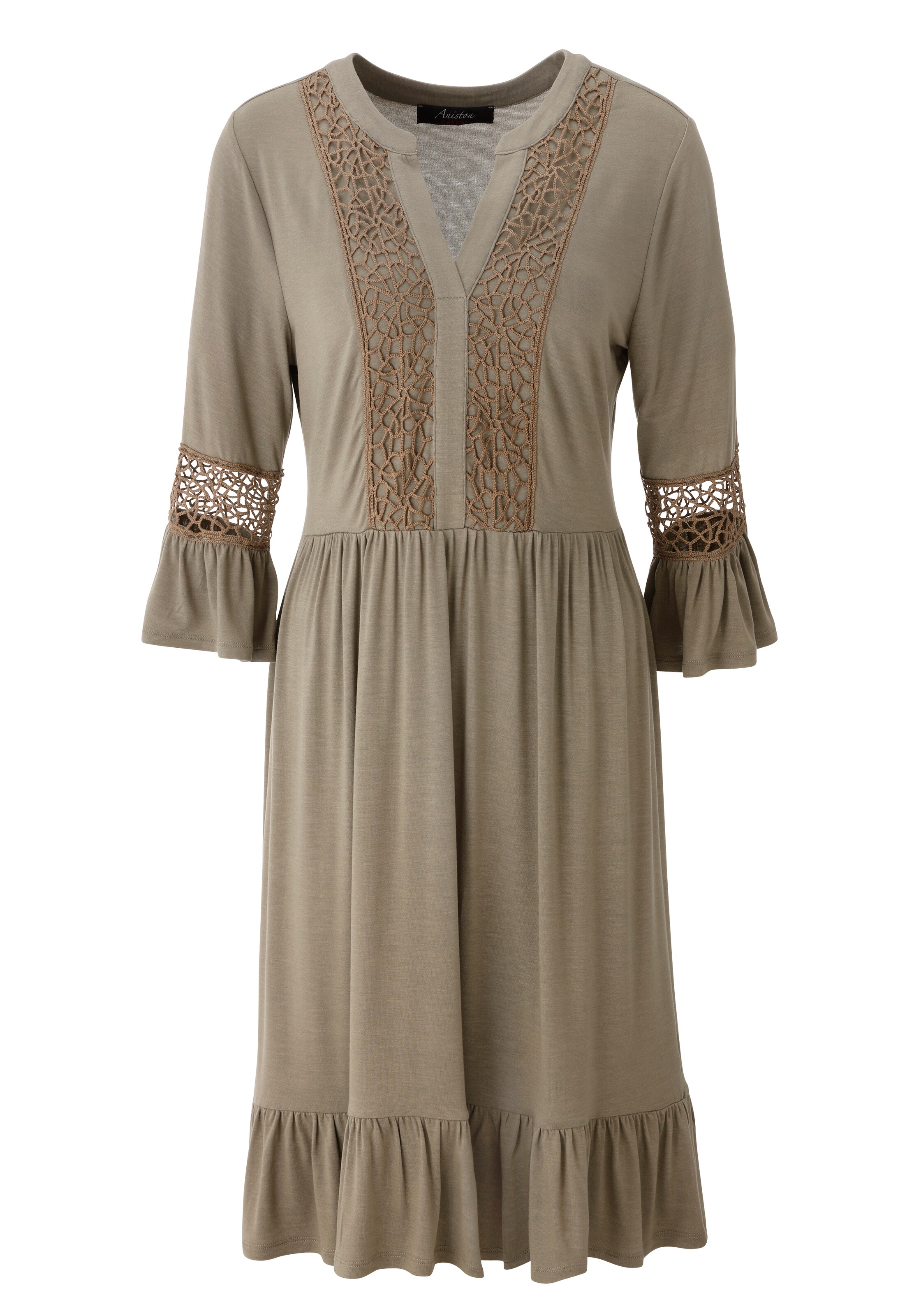 Aniston CASUAL Kleid in Grau: Vorderseite