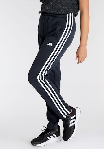 juoda ADIDAS SPORTSWEAR Standartinis Sportinės kelnės 'Train Essentials Aeroready 3-Stripes -Fit'