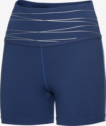 VIVANCE Slim fit Workout Pants in Blue: front