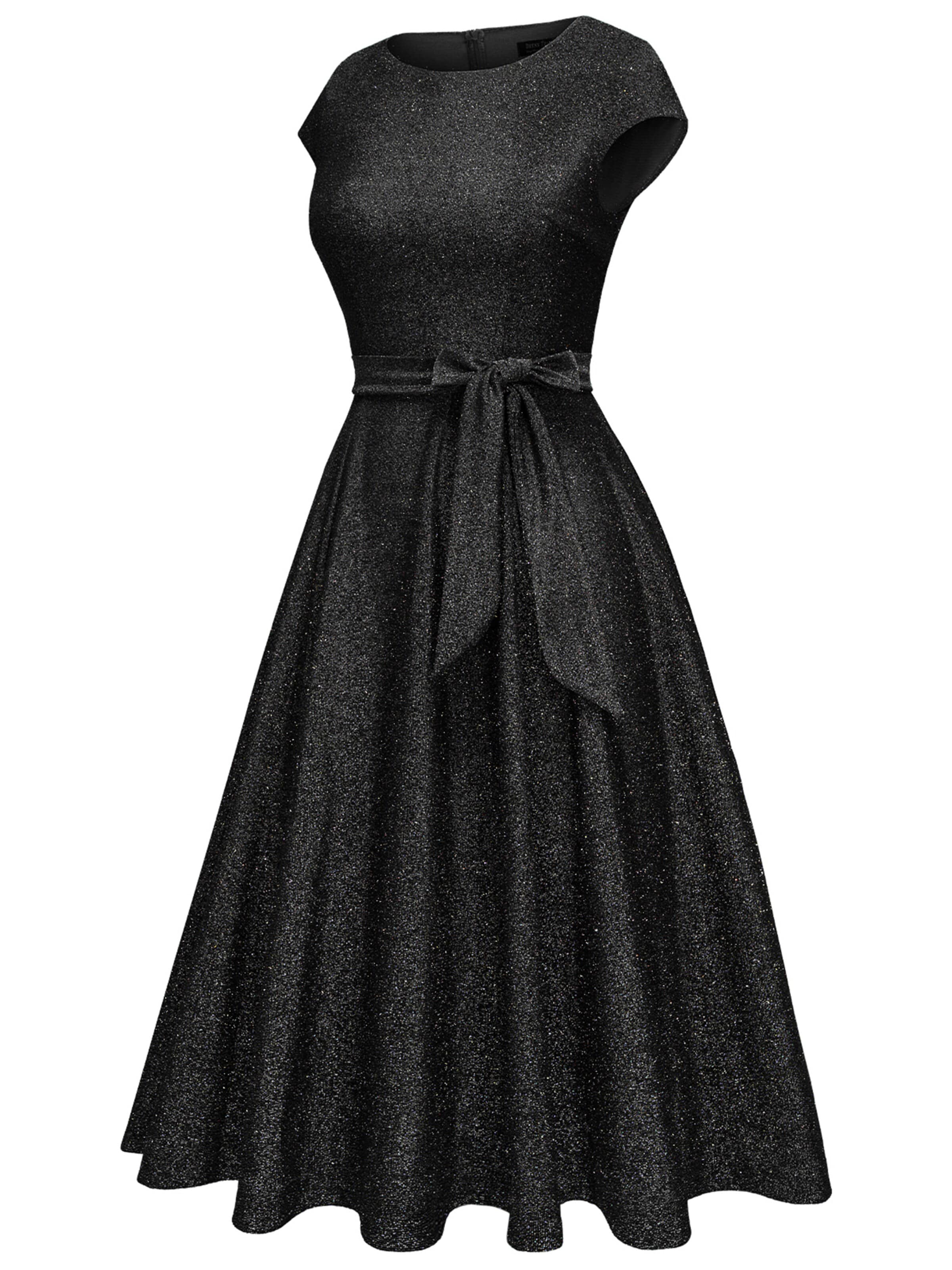 Zapaka Cocktail Dress in Black