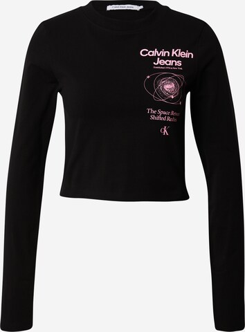 T-shirt Calvin Klein Jeans en noir : devant