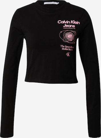 T-shirt Calvin Klein Jeans en noir : devant