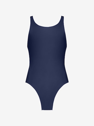 WALLIEN Active Swimsuit 'Liberty Racerback' in Blue: front