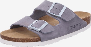 ROHDE Hausschuh 'Alba' in Grau: Vorderseite