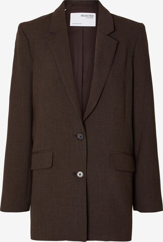 Blazer 'RITA' SELECTED FEMME en marron : devant