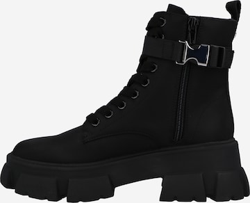 STEVE MADDEN Lace-Up Ankle Boots 'Tanker' in Black