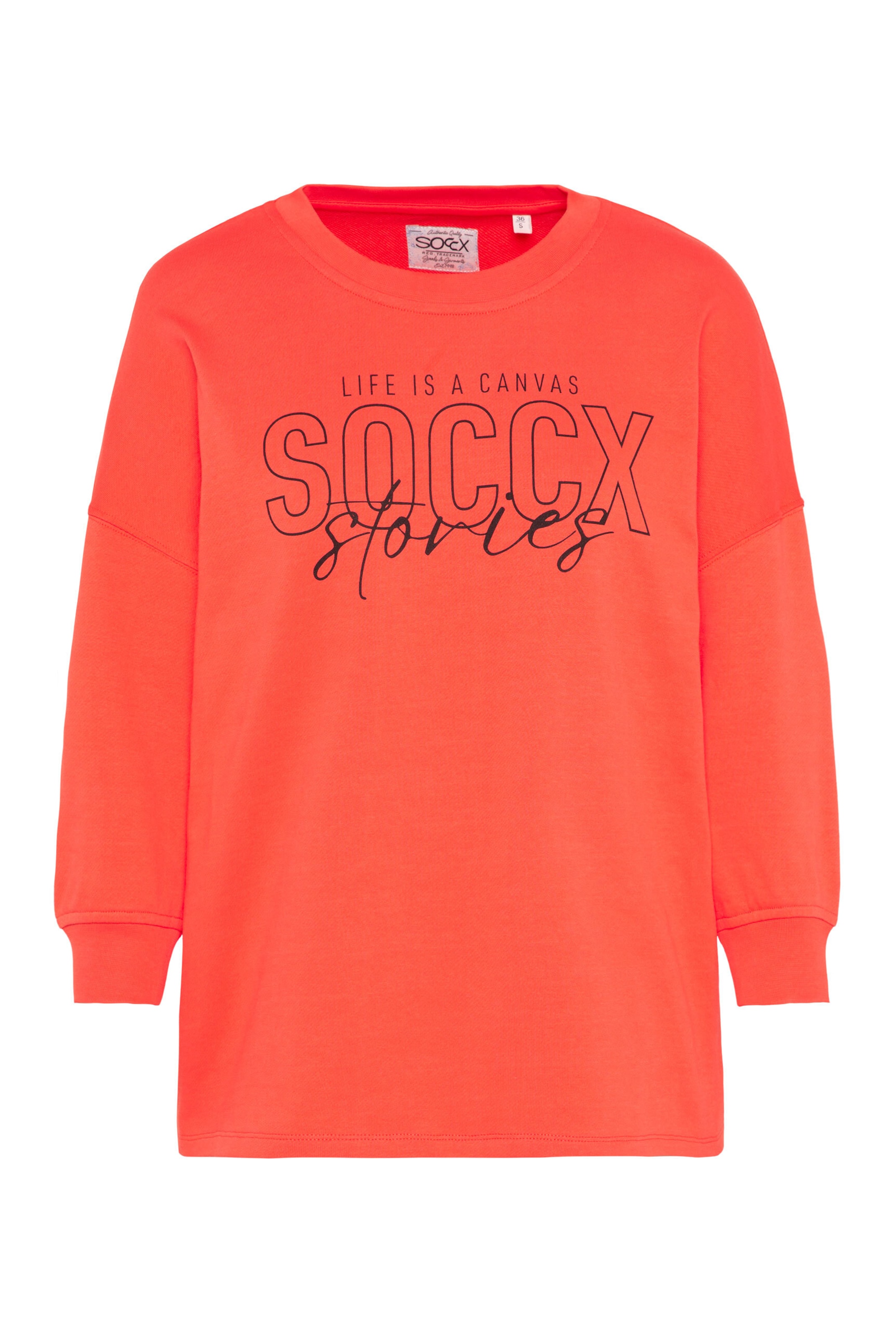 Soccx Sweatshirt in Red: front