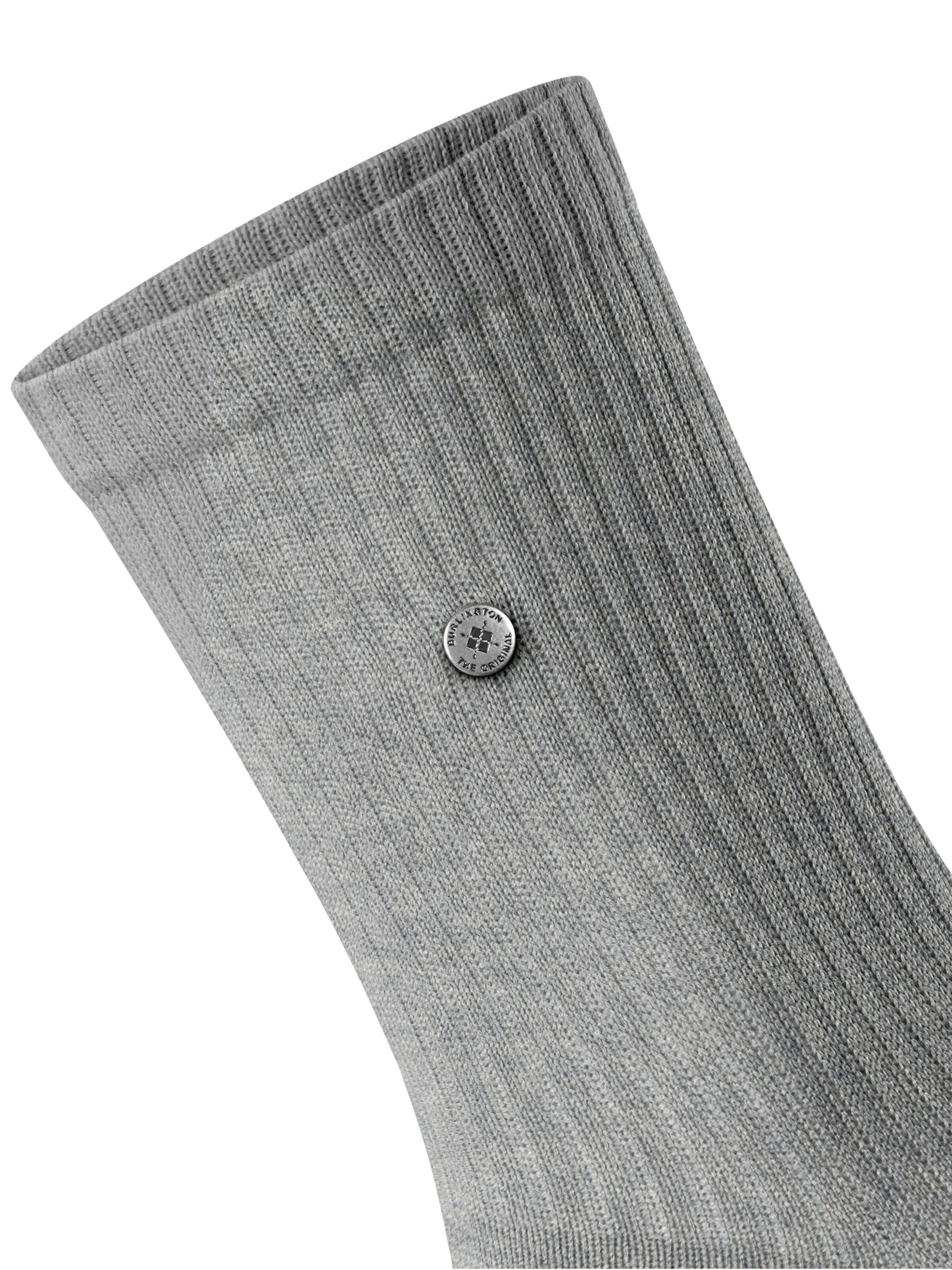 BURLINGTON Socks 'Fleet Street' in Grey