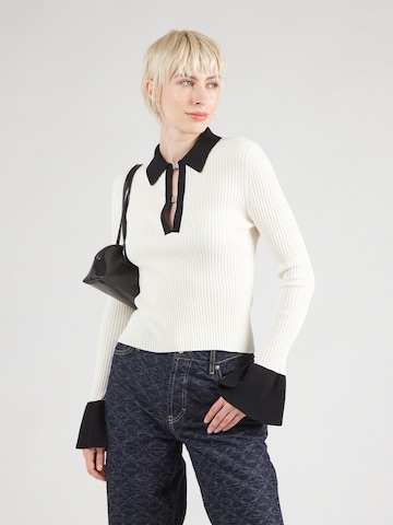 HUGO Sweater 'Sharro' in White: front