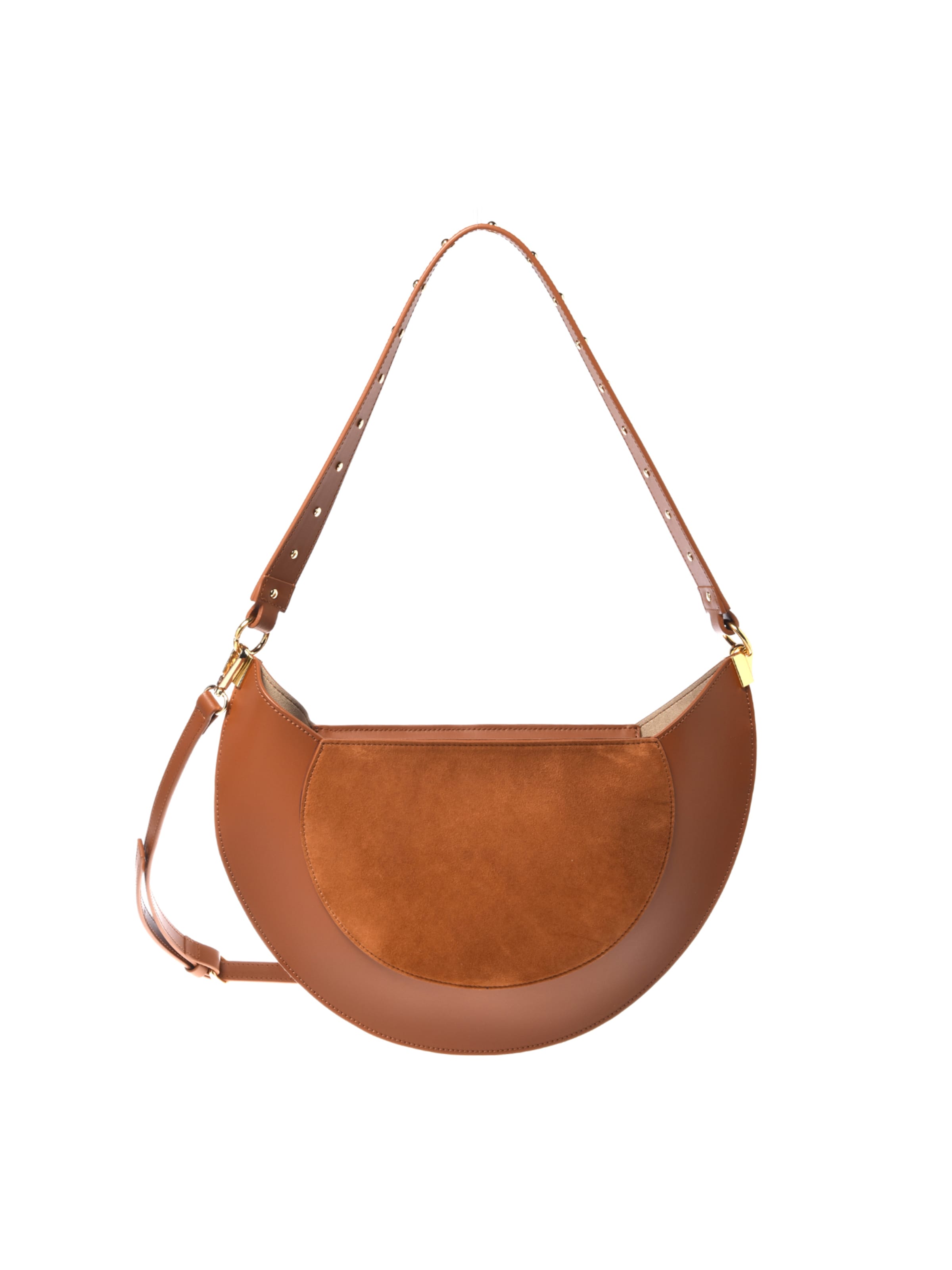 BALDININI Schoudertas in Bruin: voorkant