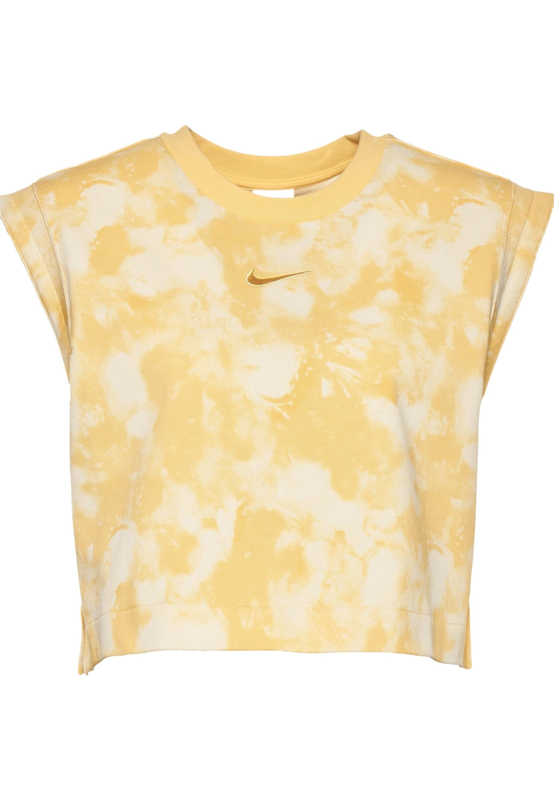 NIKE Shirt in gelb / weiß, Produktansicht