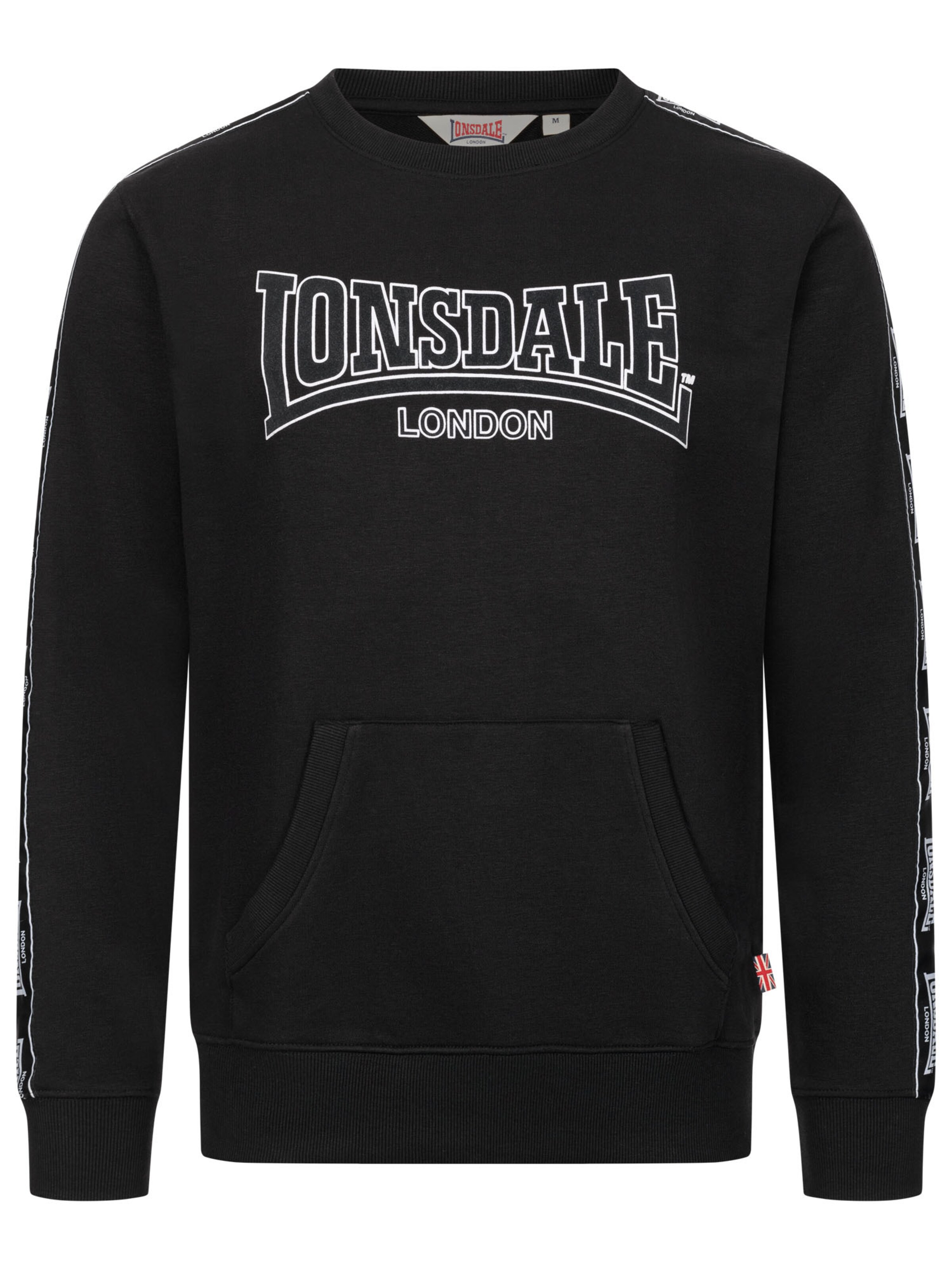Sweat-shirt 'Kirklinton' LONSDALE en noir : devant