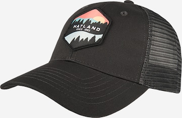 Hatland Cap 'Walt' in Schwarz: Vorderseite