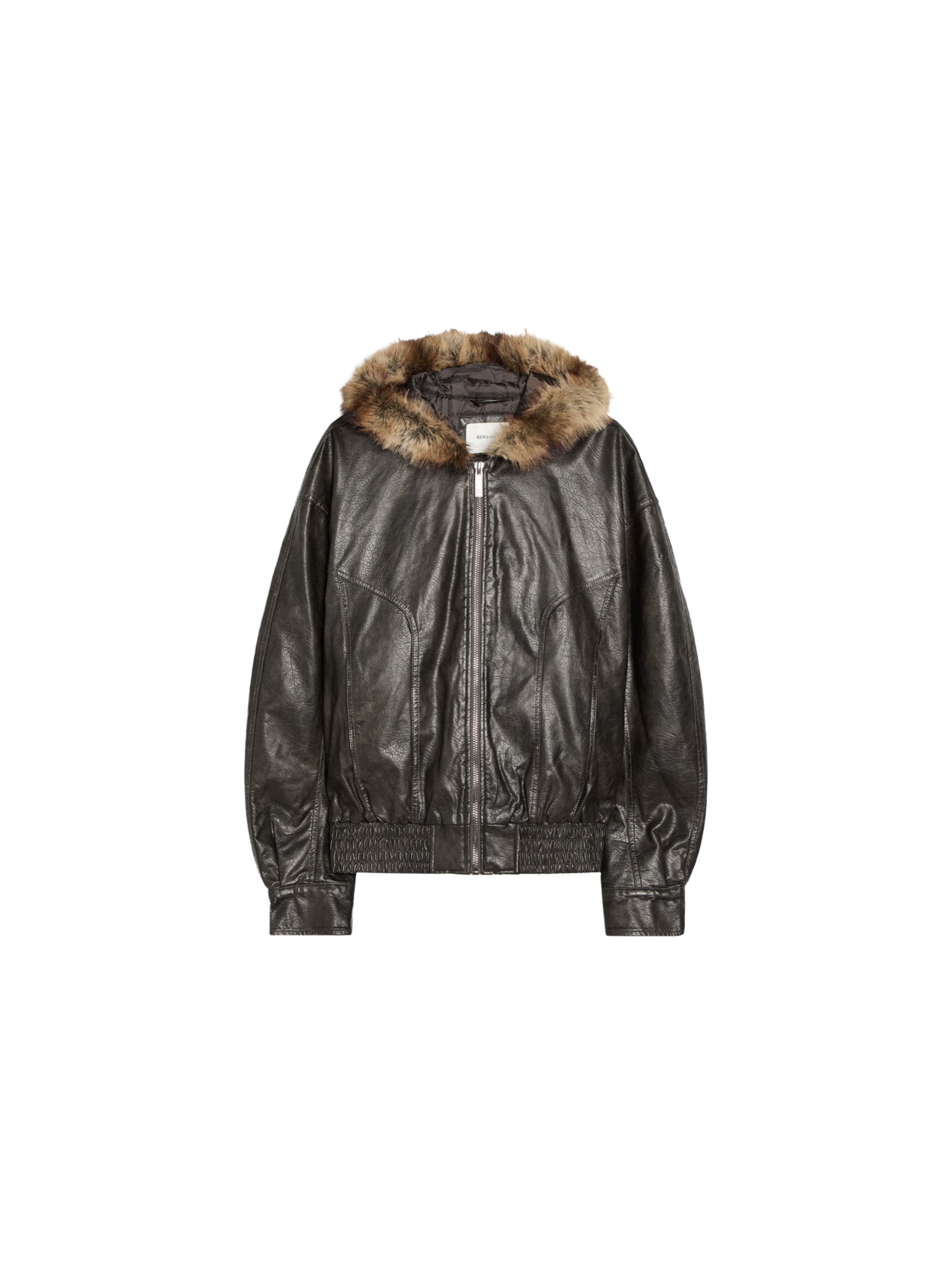 Bershka Between-season jacket in Brown: front