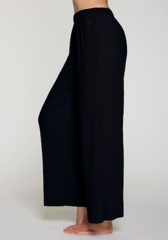 LASCANA Wide Leg Hose in Schwarz