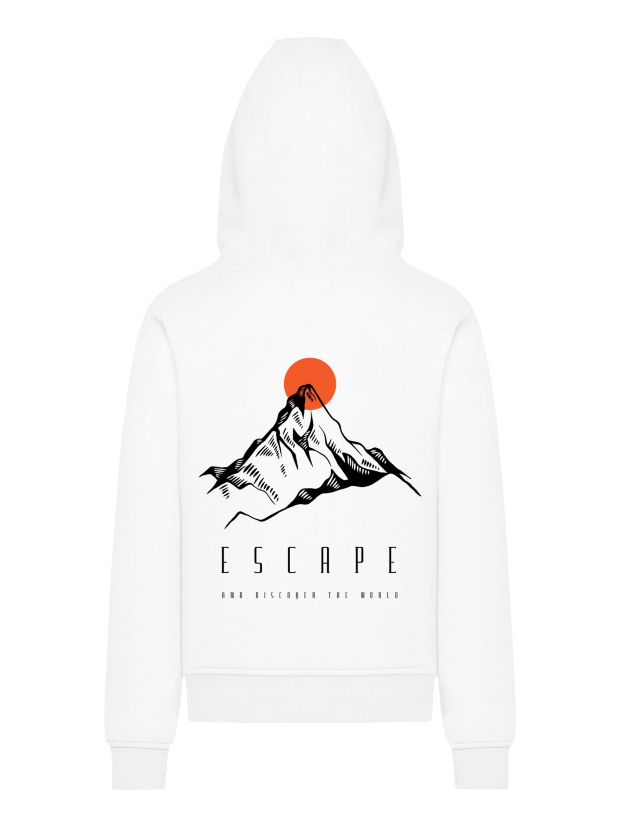 F4NT4STIC Pullover 'Escape Discover the World Mountain' in Weiß