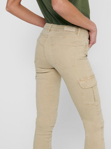 Coupe slim Pantalon cargo 'Missouri' ONLY en beige