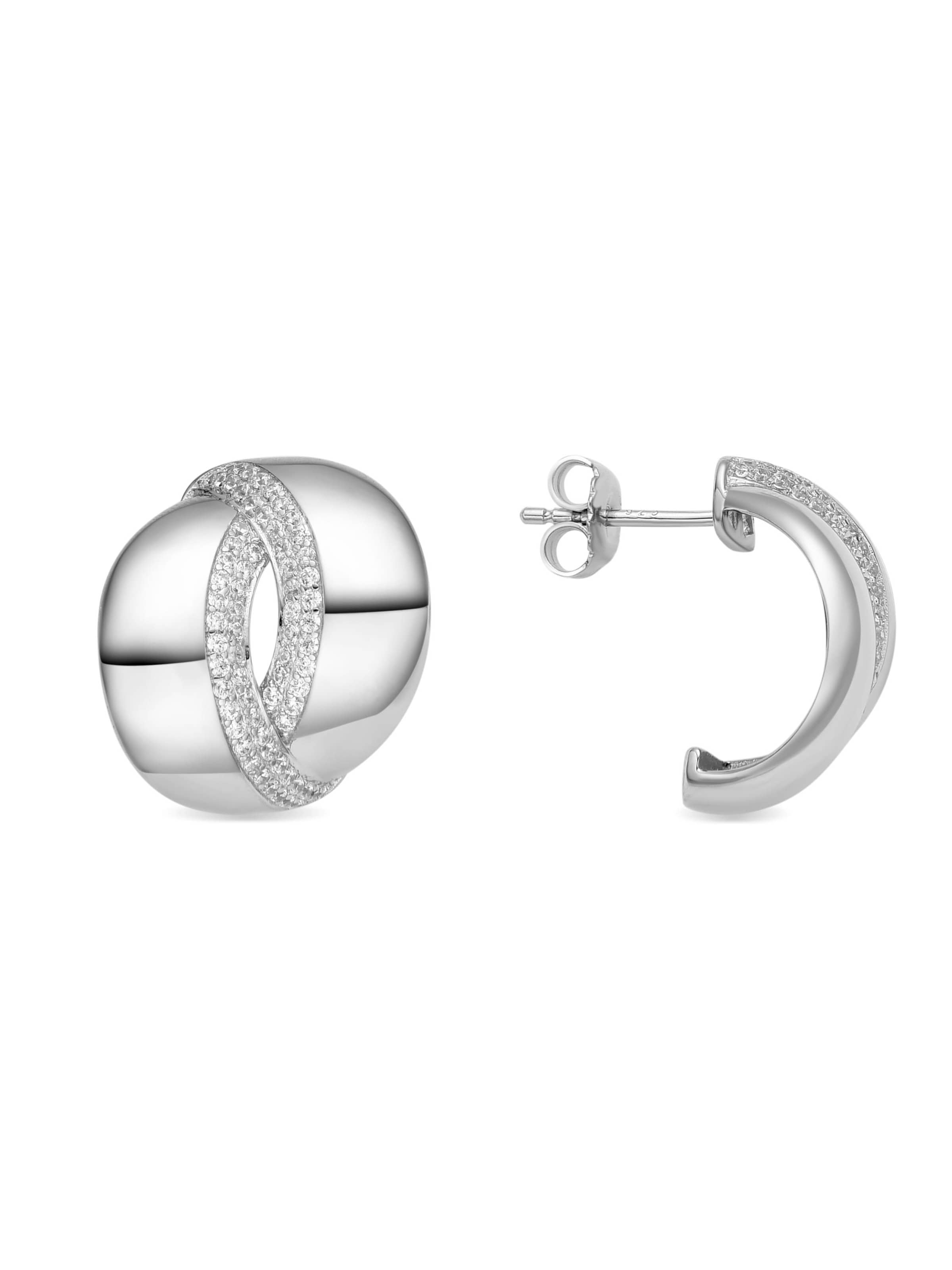 Luxenter Øreringe 'ASRAE' i hvid, Produktvisning