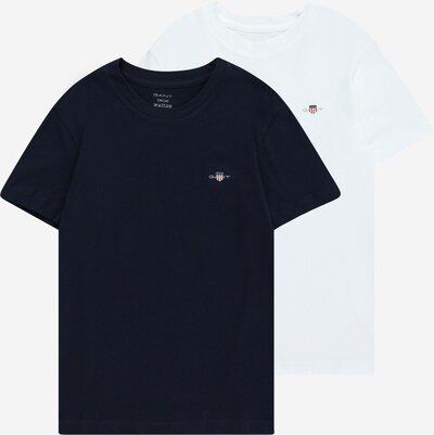 GANT T-Shirt en bleu marine / blanc, Vue avec produit