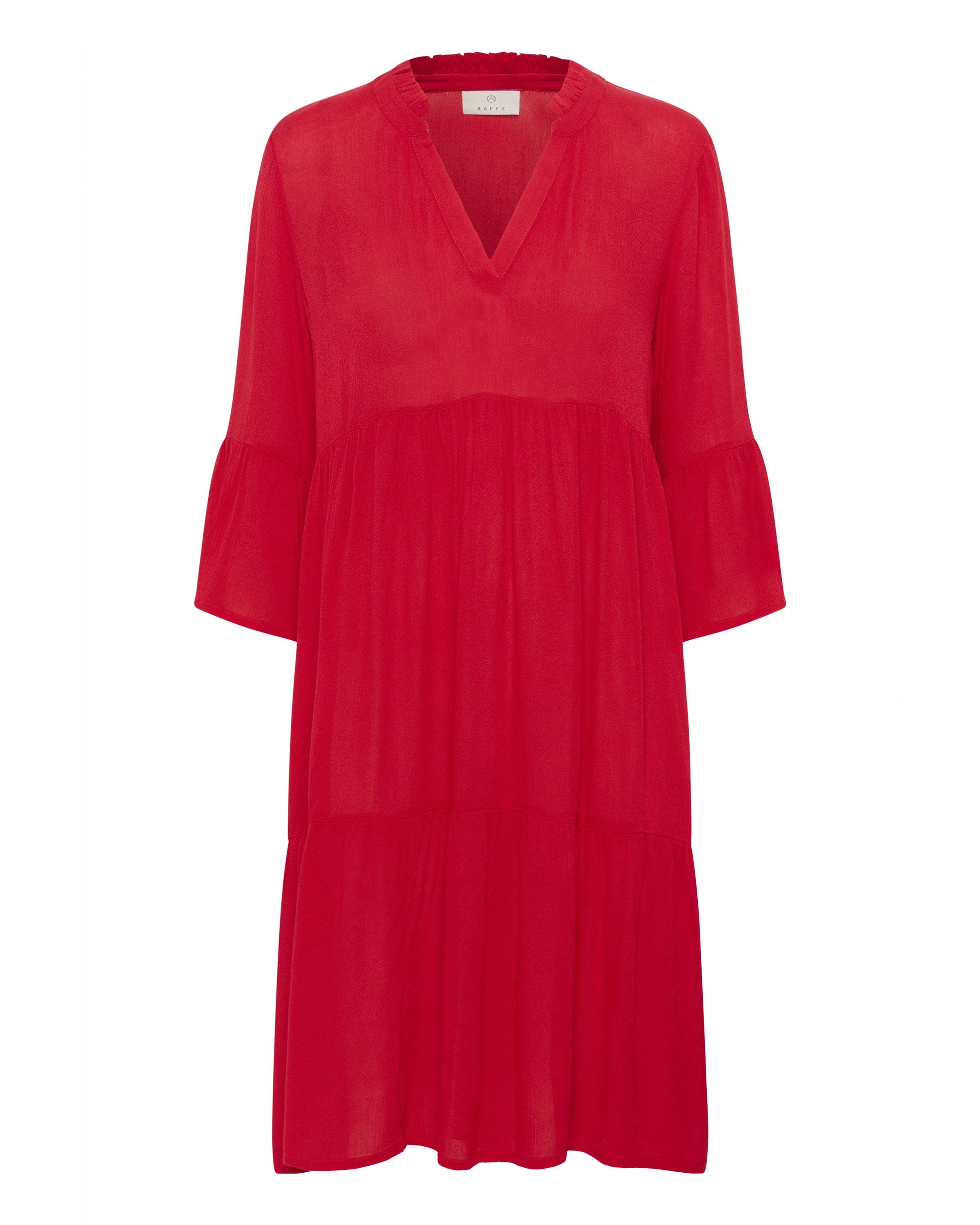 Kaffe Blusekjole 'marianah ' i rød: forside