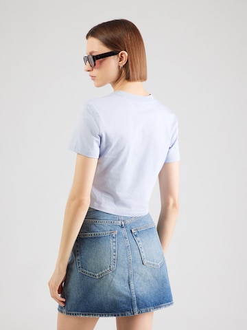 Calvin Klein Jeans Tričko - Fialová: zadná strana