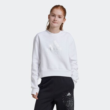 Sweat-shirt ADIDAS SPORTSWEAR en blanc : devant