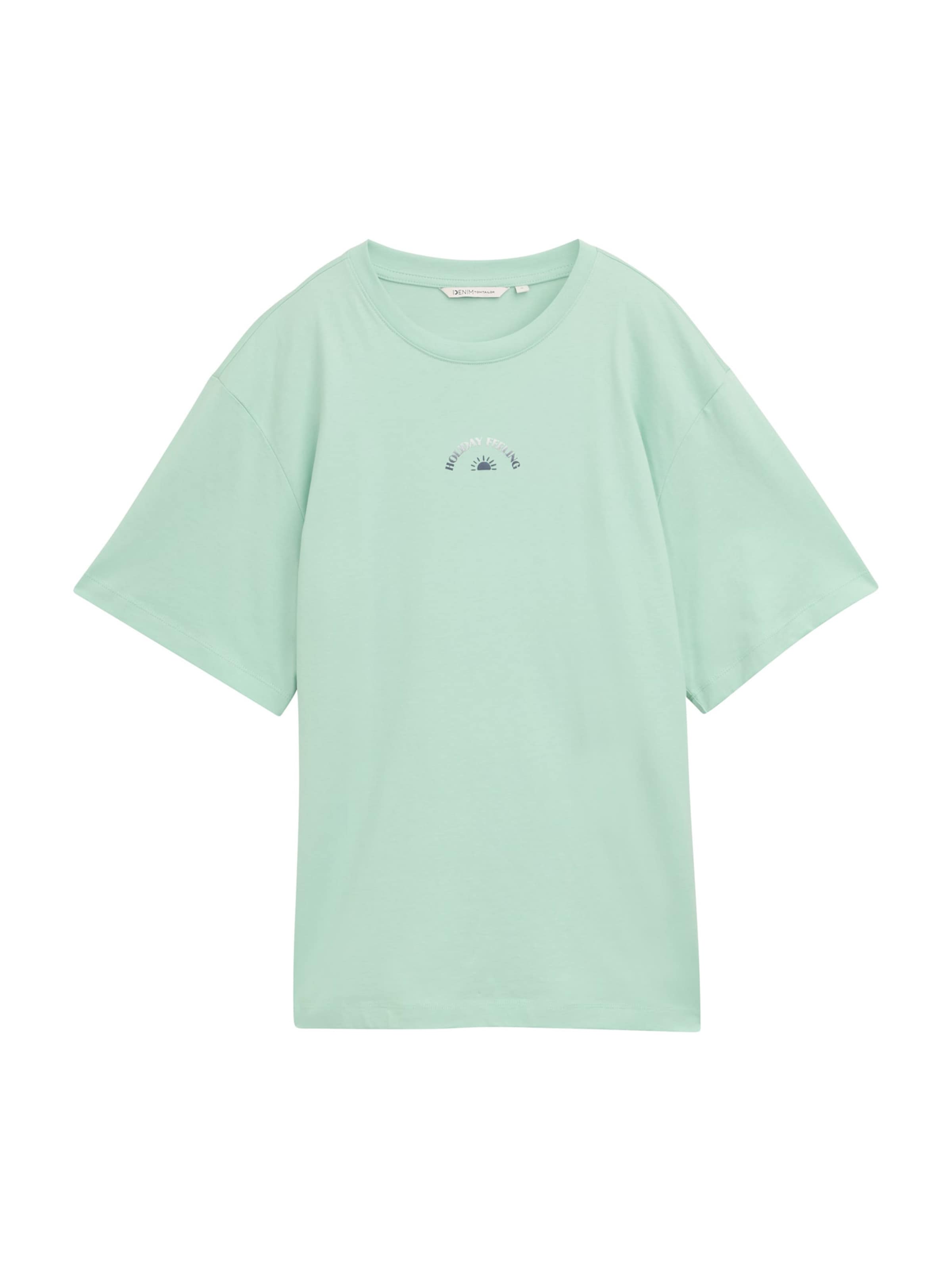 TOM TAILOR DENIM Póló - zöld: elől