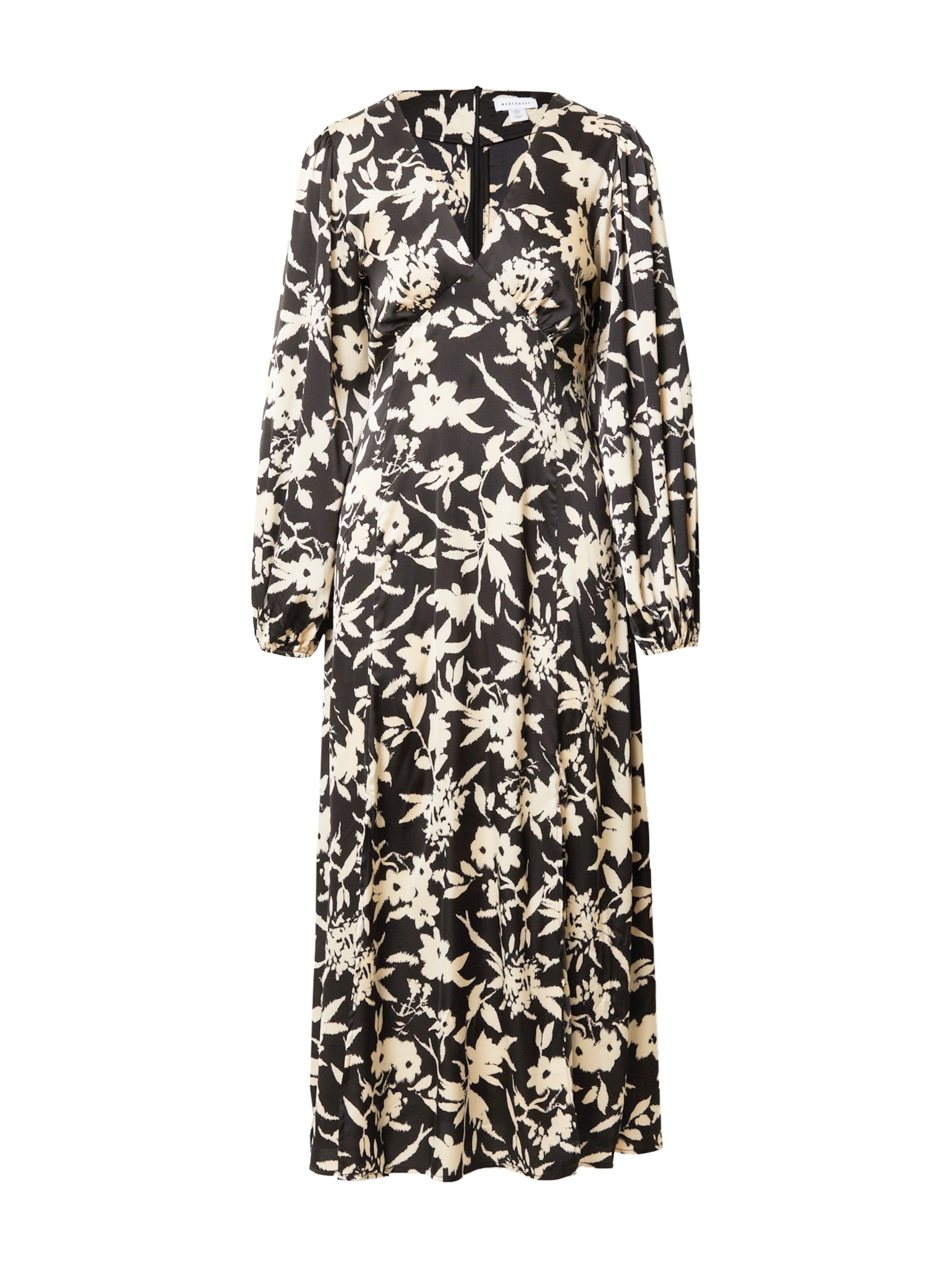 Warehouse Jurk 'Tea' in Zwart: voorkant