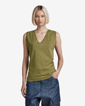 G-Star RAW Top in Groen: voorkant