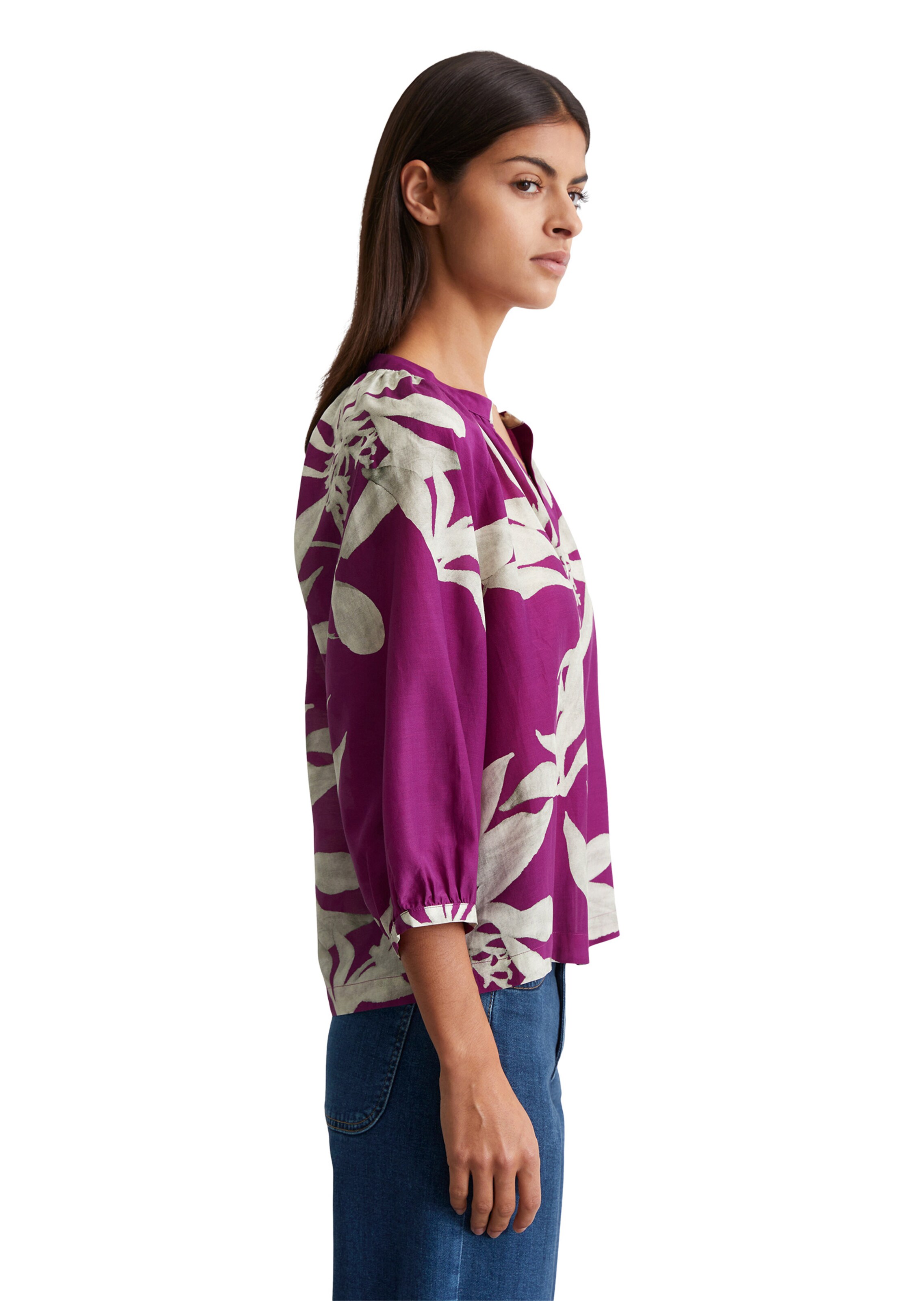 Marc O'Polo Bluse 'Muster-Favorit' in Lila