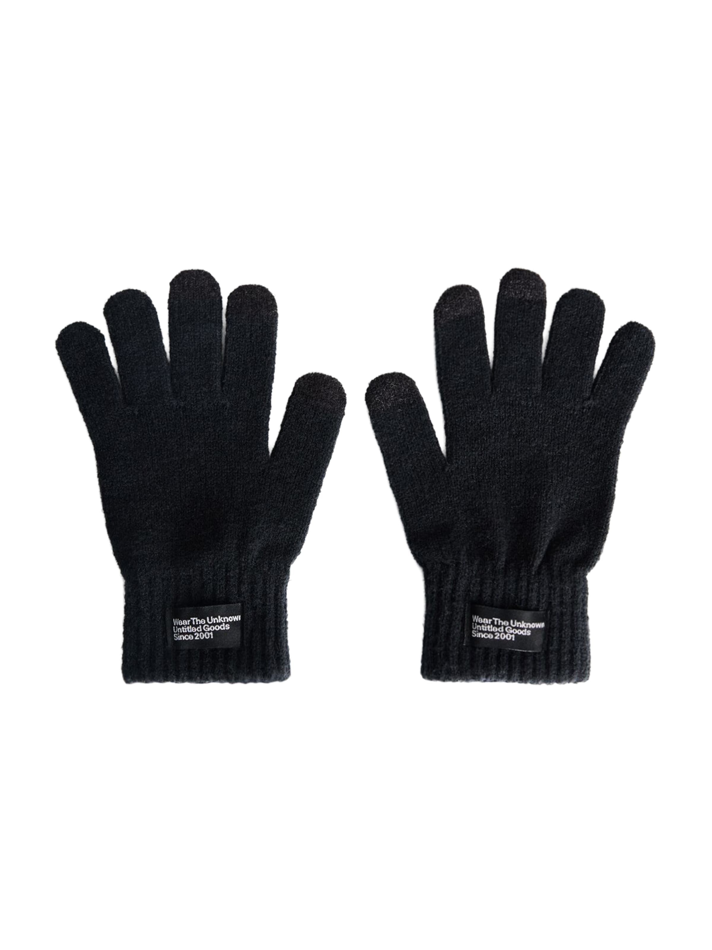 Bershka Rokavice | črna barva: sprednja stran