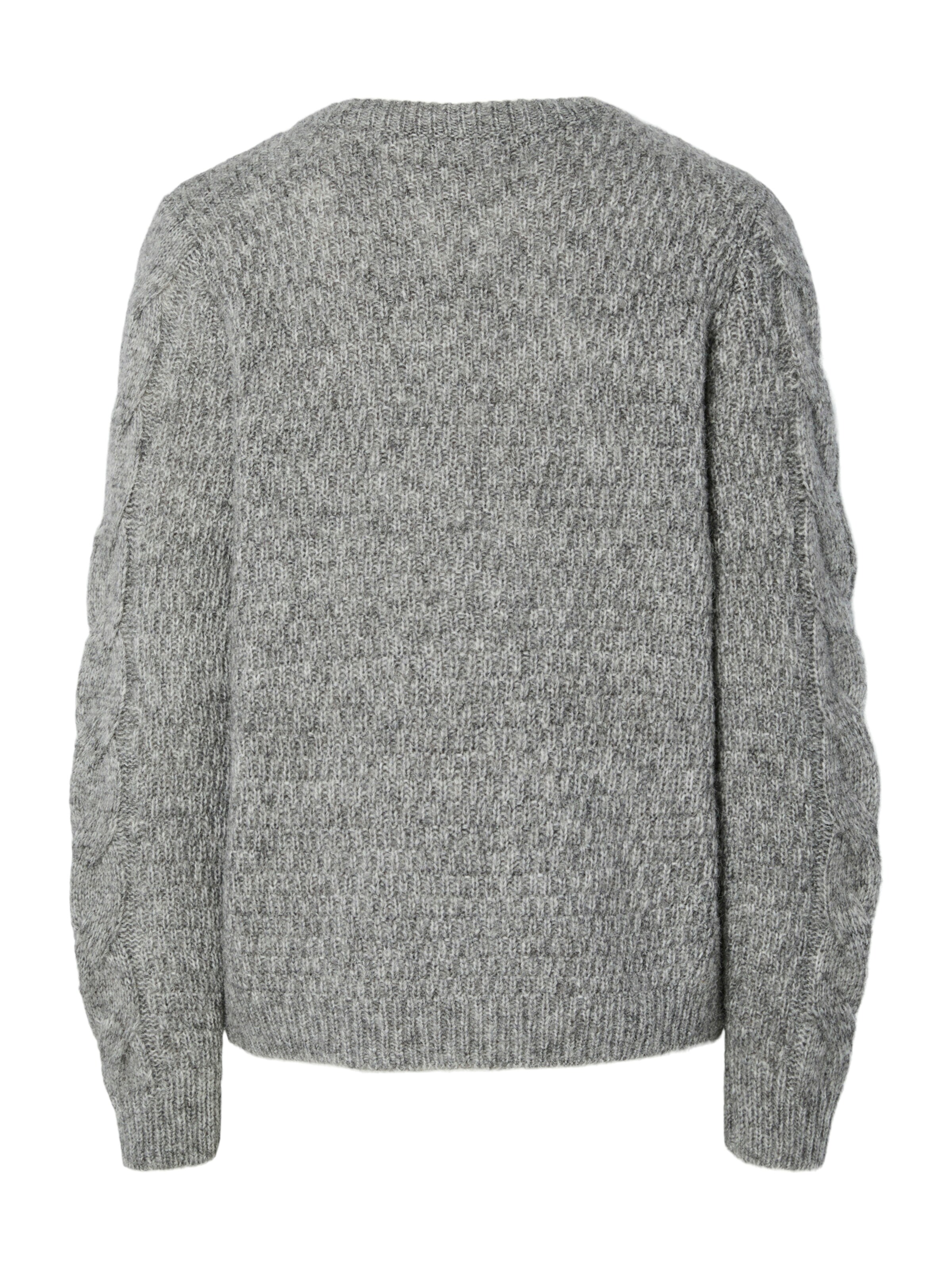 PIECES Sweater 'NINA' in Grey