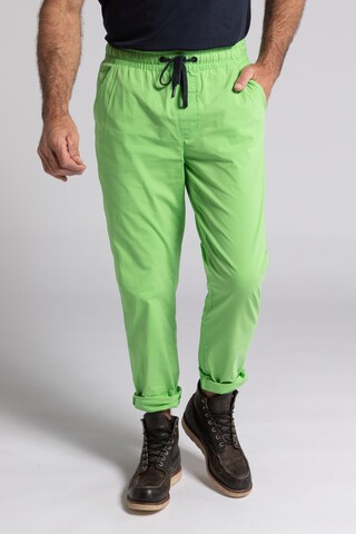 JP1880 Loosefit Broek in Groen: voorkant