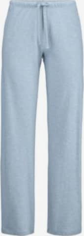 hessnatur Панталон пижама в синьо: отпред