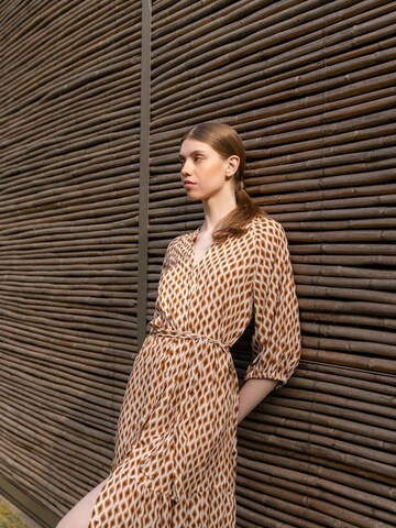 Pink Label Φόρεμα 'BEACHWEAR LONG SAFARI' σε μπεζ