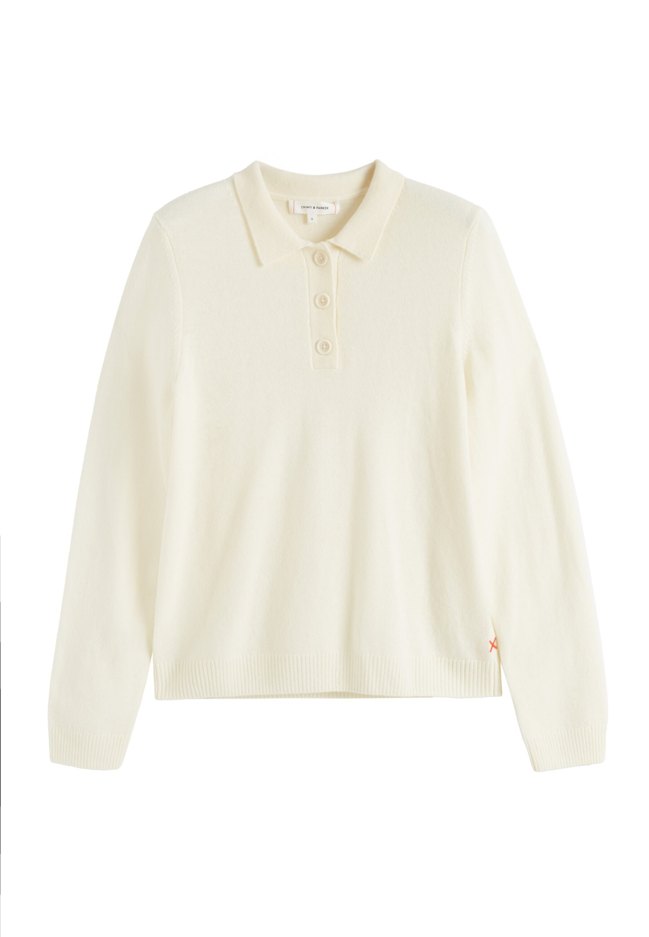 Pullover 'Basics' di Chinti & Parker in beige: frontale
