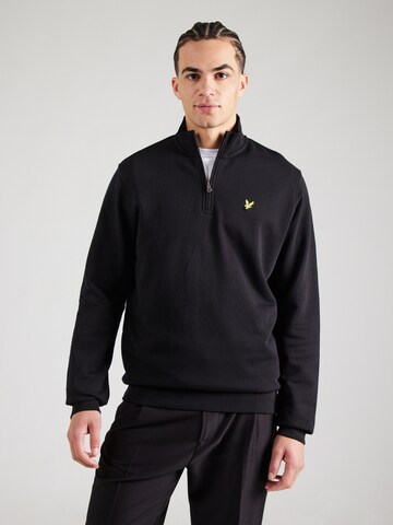 Lyle & Scott Sweatshirt in Zwart: voorkant
