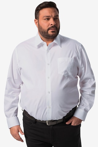 Boston Park Comfort fit Button Up Shirt in White: front