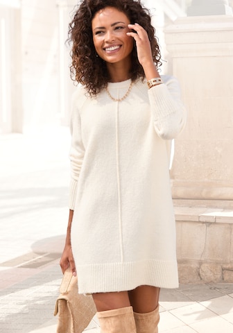 LASCANA Kleid in Beige: Vorderseite