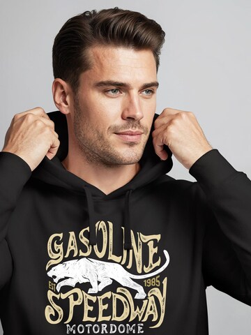 Neverless Sweatshirt 'Panther Gasoline'‌ in Schwarz