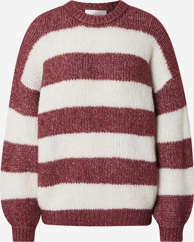 noar studios Pullover i burgunder / hvid, Produktvisning