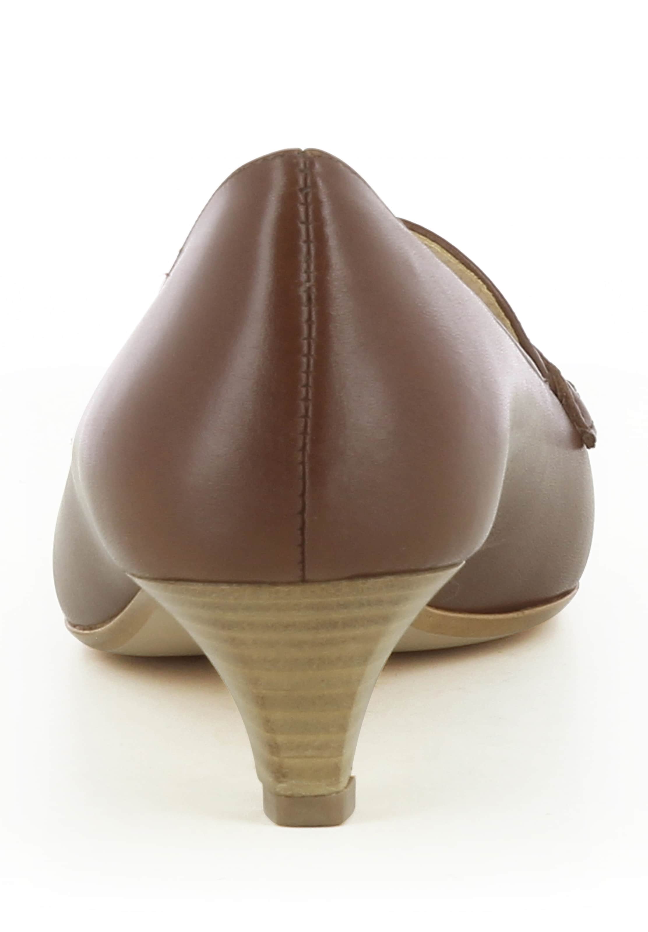 EVITA High front pumps 'LIA' in Brown