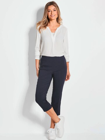 Coupe slim Pantalon 'Louisa' Goldner en bleu