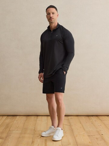 DAN FOX APPAREL Λειτουργικό μπλουζάκι 'Ivan' σε μαύρο