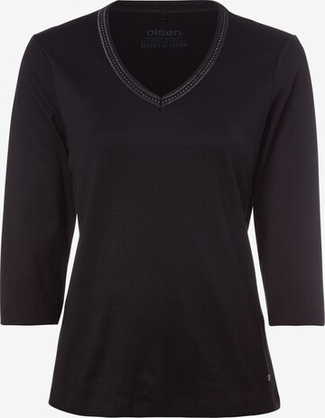 T-shirt Olsen en noir : devant