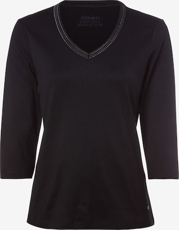 T-shirt Olsen en noir : devant