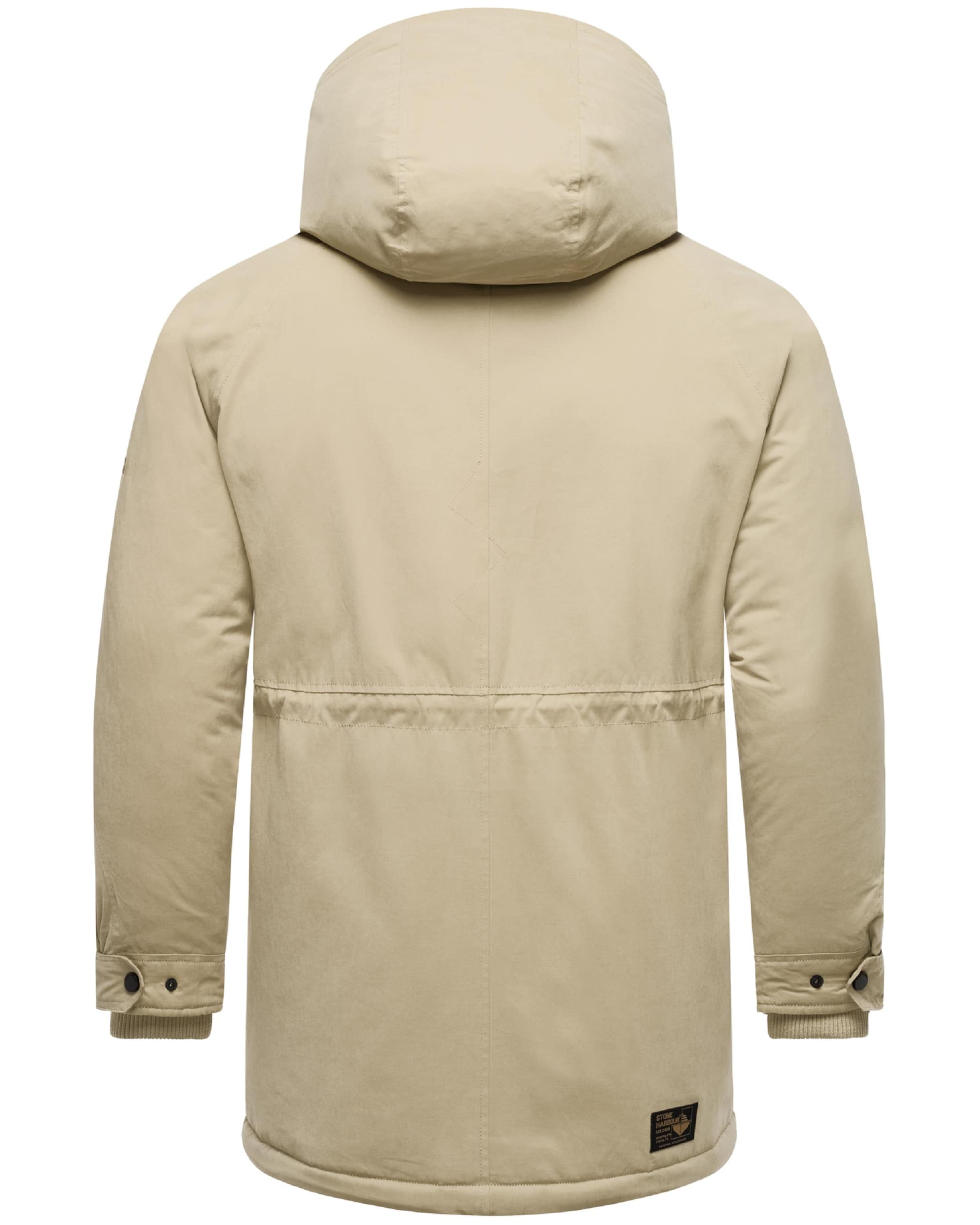 STONE HARBOUR Vinterfrakke 'Navroos XX' i beige