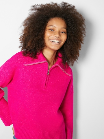 Pull-over Bershka en rose